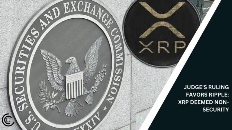 Judge’s Ruling Favors Ripple: XRP Deemed Non-Security